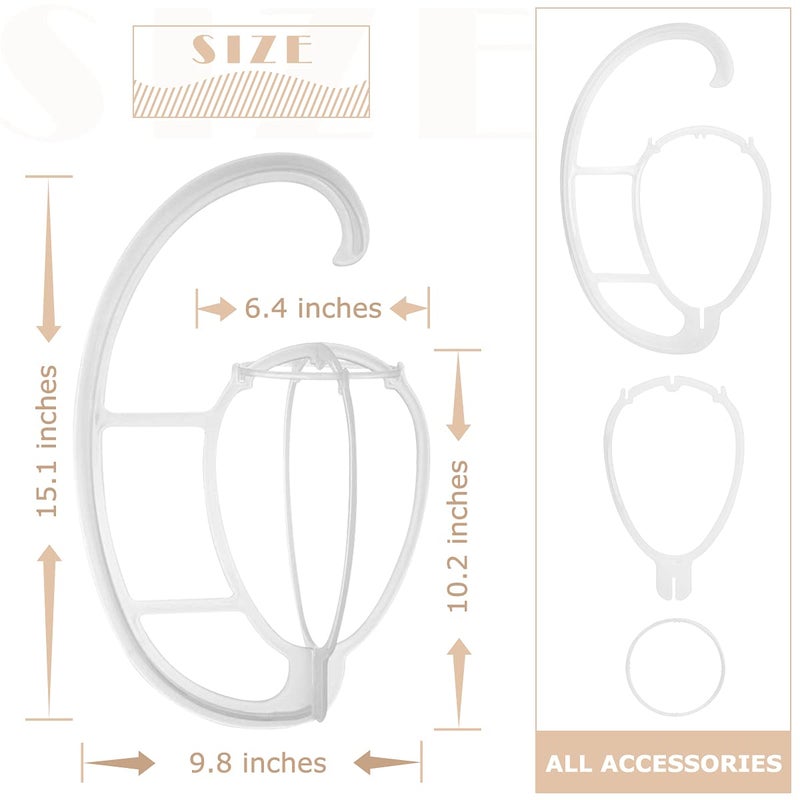 Dreamlover Hanging Wig Stands, Wig Hangers, 2 Sets - Image 3